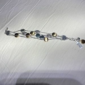 Brighton Mixed Metal Bracelet with bag OS NWT